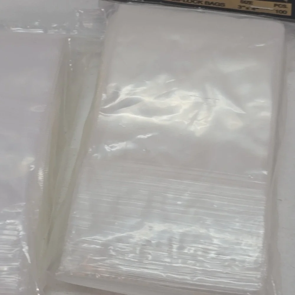 Clear‎ Zip Seal Plastic Bags Lot Jewelry Zipper Top Lock Reclosable Baggies
